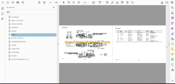 Atlas Copco M2D Rocket Boomer Parts Catalog - Image 2