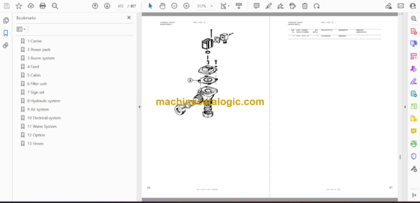 Atlas Copco ROC D5-1X Drilling Rig Parts Catalog - Image 2