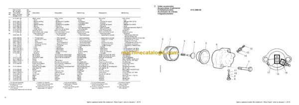 Atlas Copco COP 2150CR, 2150CRL Hydraulic Rock Drill Parts Catalog - Image 4