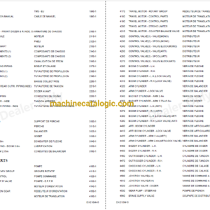 Doosan DX210W-5 Tier 4 Excavator Parts Manual
