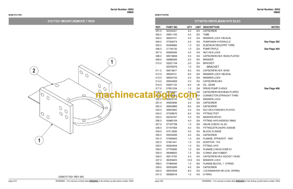 Atlas Copco DM45 Rotary Blast Hole Rigs Parts Catalog - Image 4