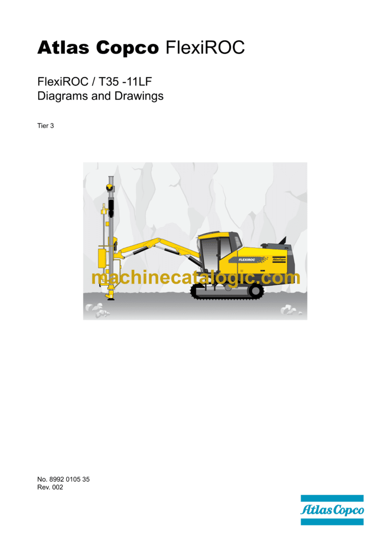Atlas Copco FlexiROC T35-11LF Tier 3 Diagrams and Drawings Manual