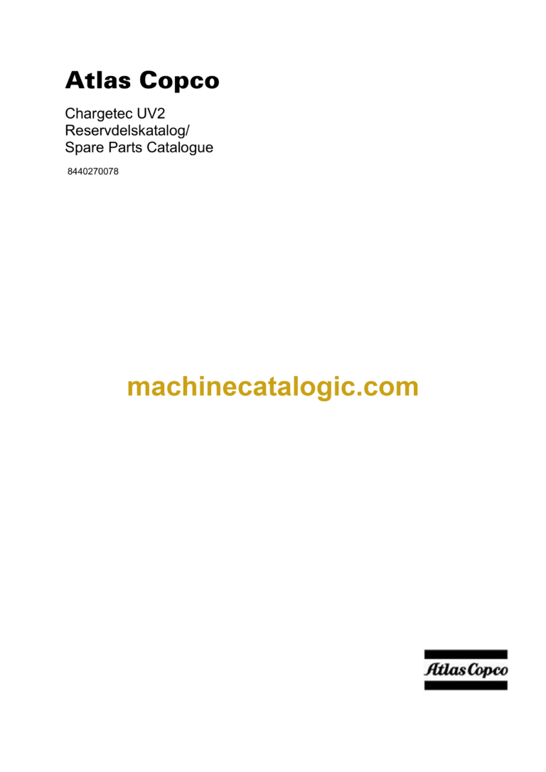 Atlas Copco Chargetec UV2 Parts Catalog