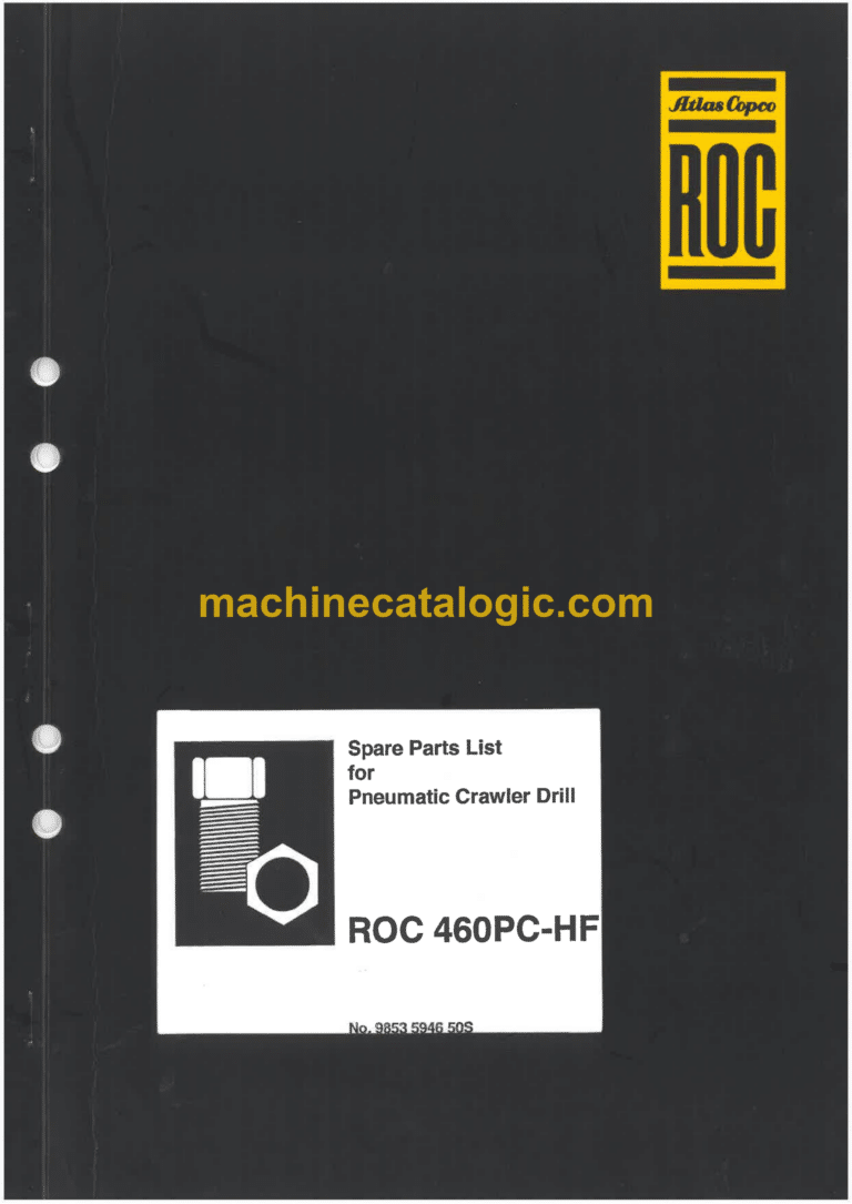 Atlas Copco ROC 460PC-HF Crawler Drill Rig Parts Catalog