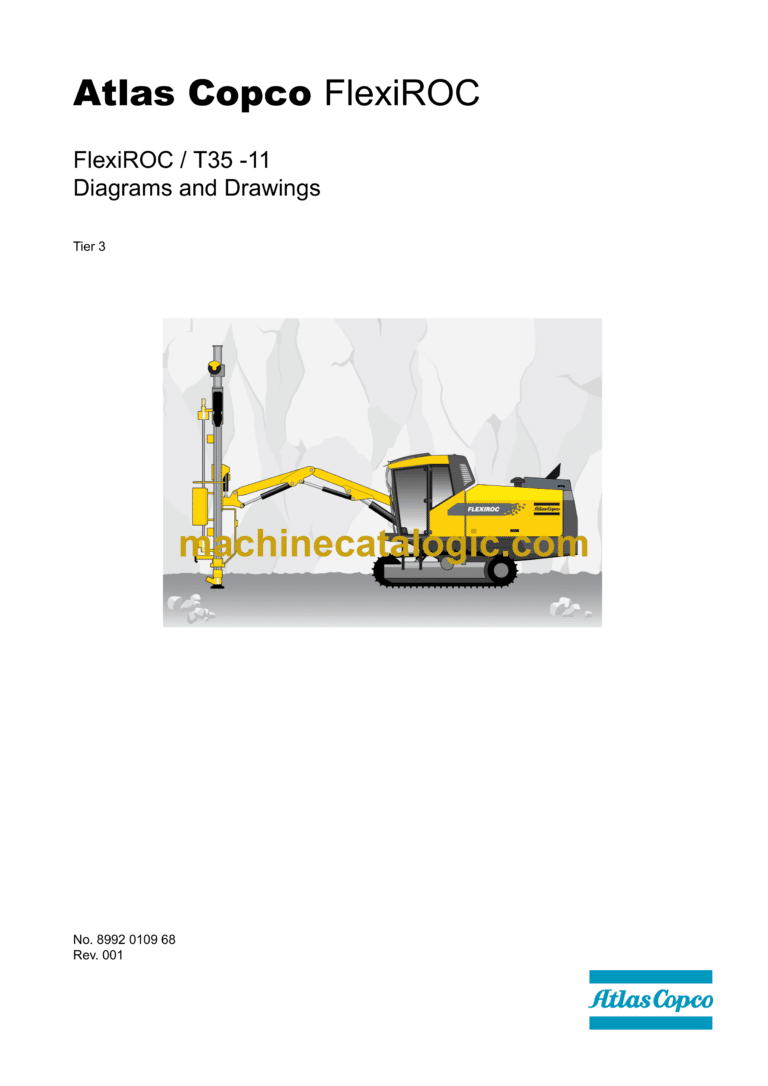 Atlas Copco FlexiROC T35-11 Tier 3 Diagrams and Drawings Manual