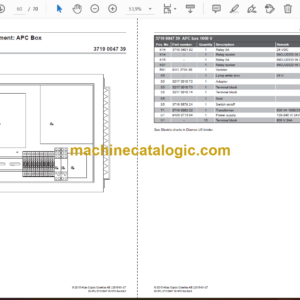 Atlas Copco Diamec PU6E Parts Catalog