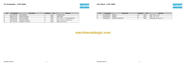Atlas Copco Meyco ME1 Parts Catalog - Image 3