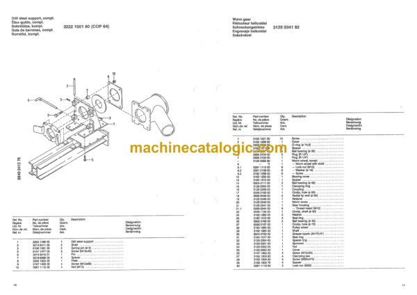 Atlas Copco ROC 460PC-HF Crawler Drill Rig Parts Catalog - Image 4