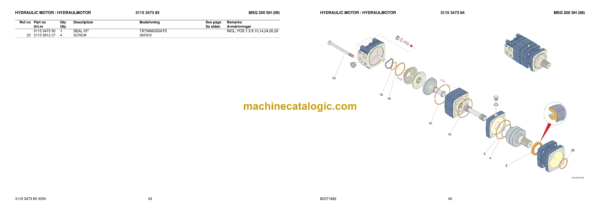 Atlas Copco COP 1240EX Hydraulic Rock Drill Parts Catalog - Image 4