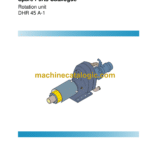 Atlas Copco DHR 45 A-1 Rotation Units Parts Catalog