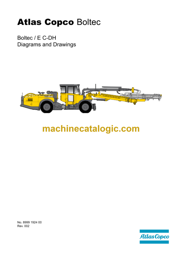 Atlas Copco Boltec E C-DH Diagrams and Drawings Manual