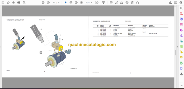 Atlas Copco DHR 45 A-1 Rotation Units Parts Catalog - Image 2