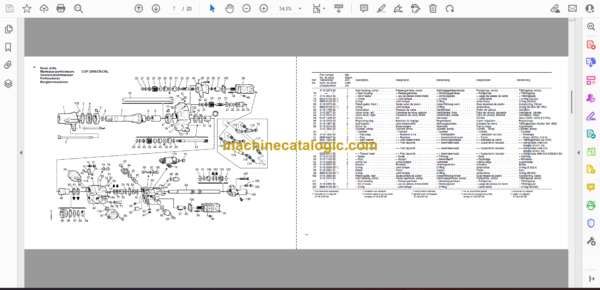 Atlas Copco COP 2250CR, 2250CRL Hydraulic Rock Drill Parts Catalog - Image 2
