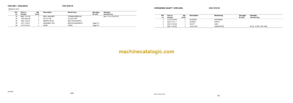 Atlas Copco Roc F9 CR Drilling Rig Parts Catalog - Image 3