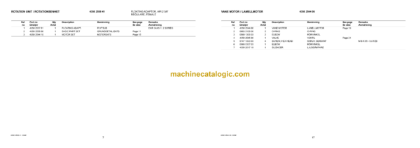Atlas Copco DHR 45 A-1 Rotation Units Parts Catalog - Image 3