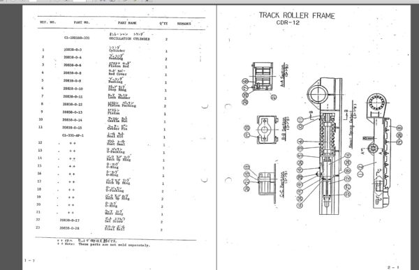 CDH720C Hydraulic Crawler Drill Parts Manual