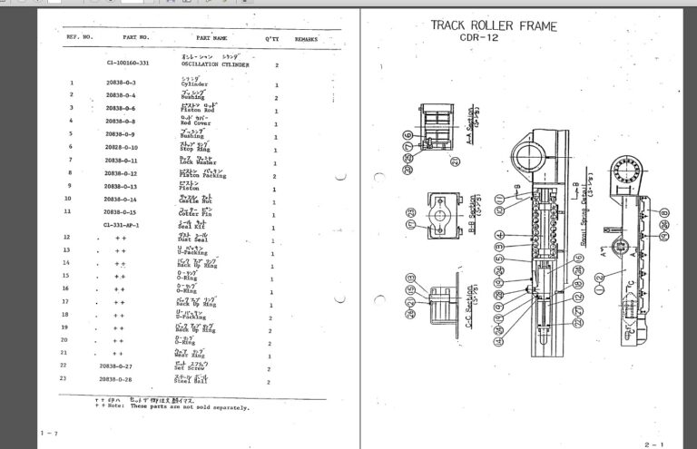 CDH720C Hydraulic Crawler Drill Parts Manual