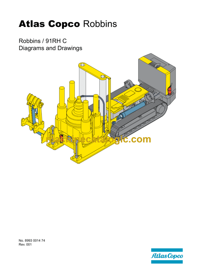 Atlas Copco Robbins 91RHC Diagrams and Drawings Manual