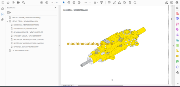 Atlas Copco RD 14S Surface Rock Drill Parts Catalog - Image 2