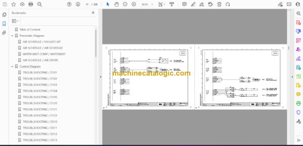 Atlas Copco Simba ME7C Diagrams and Drawings Manual - Image 2