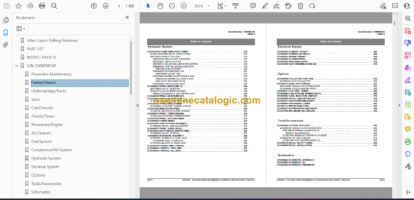 Atlas Copco DM30-2 Rotary Blast Hole Rigs Parts Catalog - Image 2