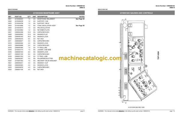 Atlas Copco DM30-2 Rotary Blast Hole Rigs Parts Catalog - Image 4