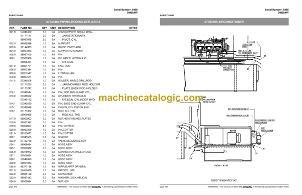 Atlas Copco DM30 HP Rotary Blast Hole Rigs Parts Catalog - Image 3