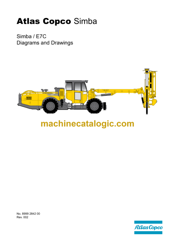 Atlas Copco Simba E7C Diagrams and Drawings Manual