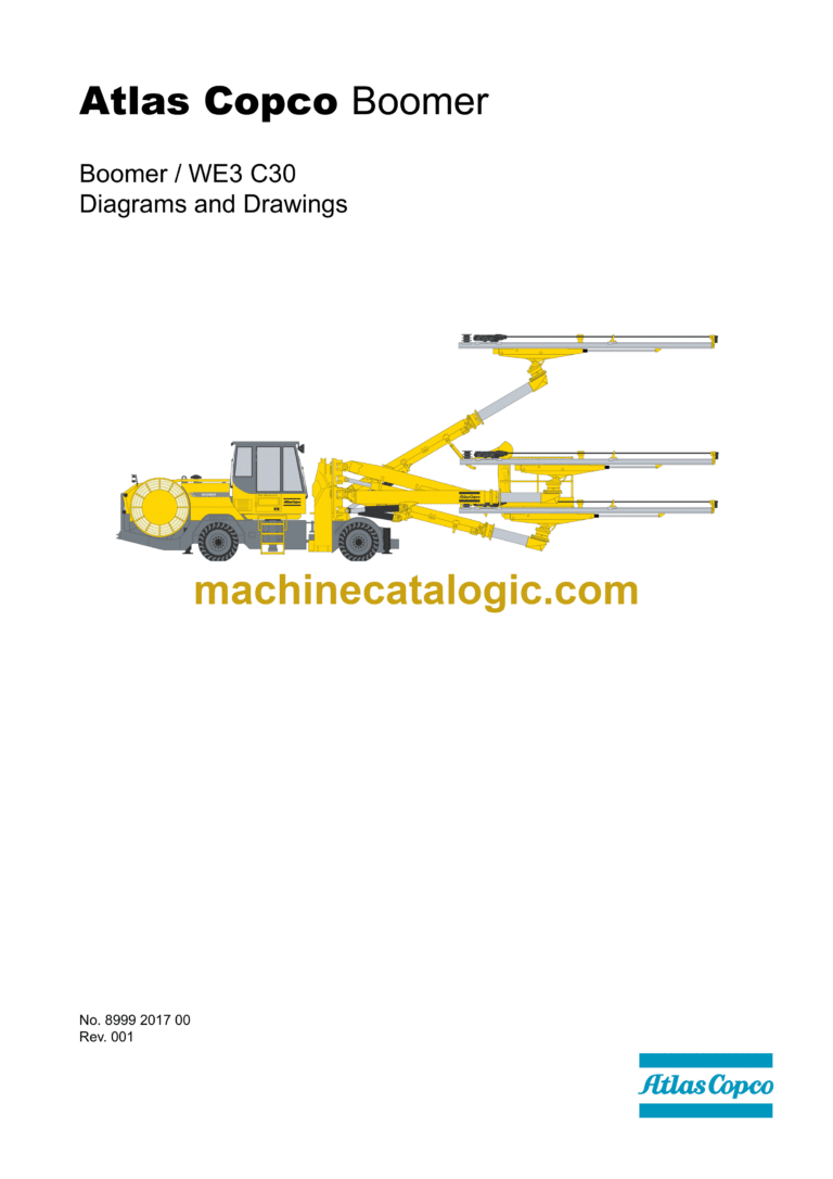 Atlas Copco Boomer WE3 C30 Diagrams and Drawings Manual