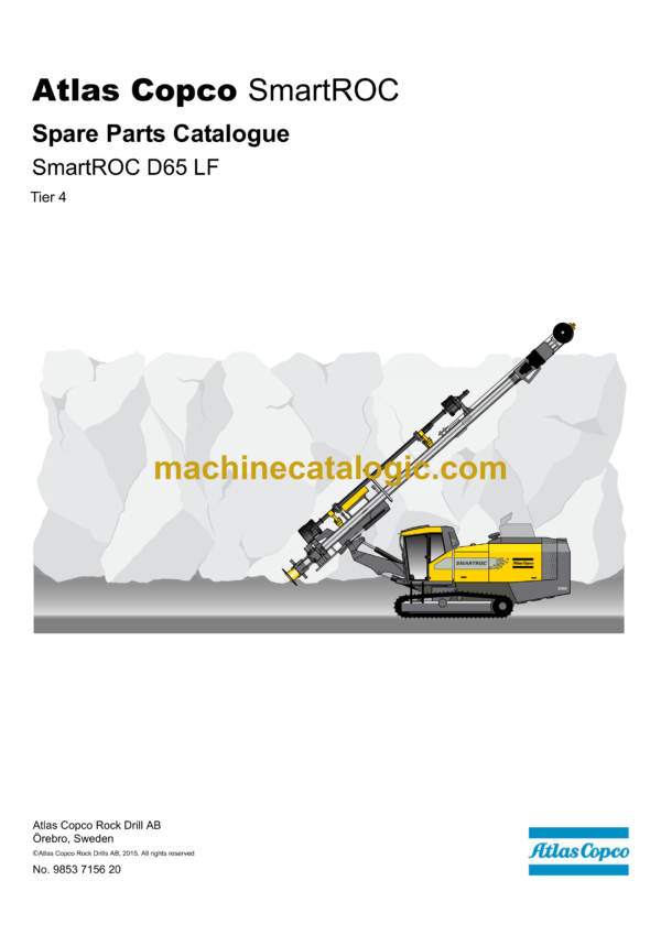 Atlas Copco SmartROC D65 LF Tier 4 Parts Catalog