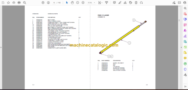 Atlas Copco Christensen CS3001 U-Deck Parts Catalog - Image 2