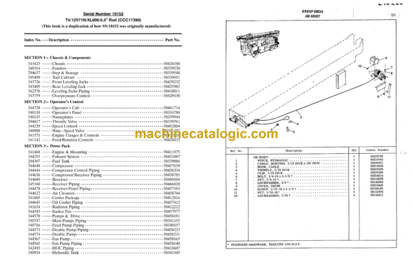 Atlas Copco T4 12V71N XL900 5.5”Rod 10152 Parts Catalog - Image 4