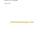 Atlas Copco Trackframe Change Parts Catalog