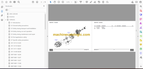 Atlas Copco XAHS 350 Cud PNB Engine 6BTA 5.9C Parts Catalog - Image 2