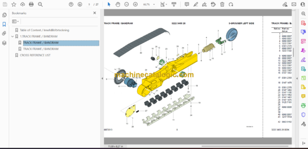 Atlas Copco Trackframe Change Parts Catalog - Image 4