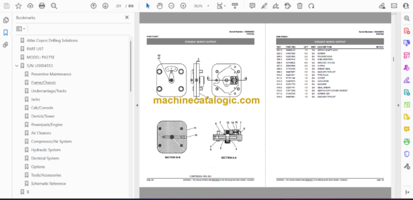 Atlas Copco PV275E Pit Viper Parts Catalog - Image 2