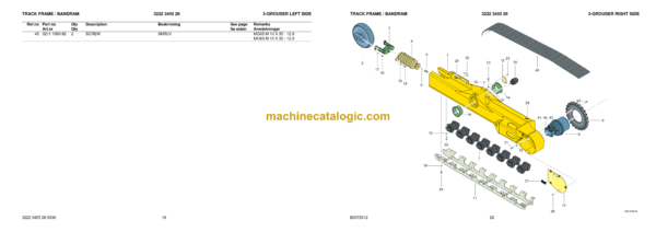 Atlas Copco Trackframe Change Parts Catalog - Image 3
