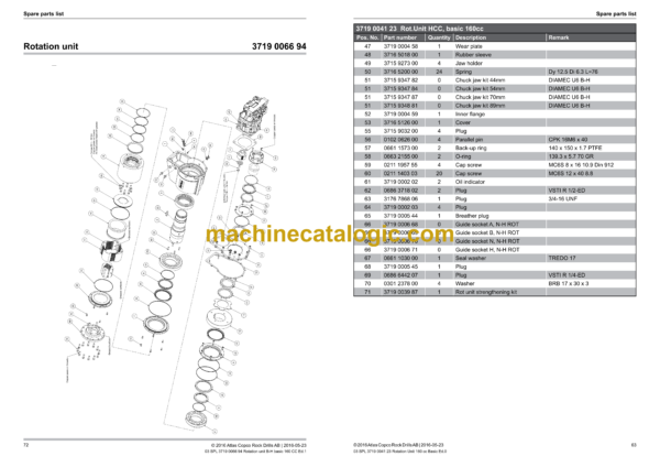 Atlas Copco Diamec U8 PHC Parts Catalog - Image 3