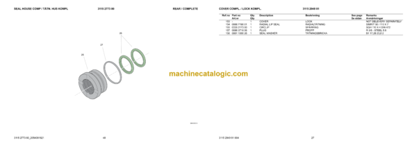 Epiroc COP 1240 Version A Hydraulic Rock Drills Parts Catalog - Image 3
