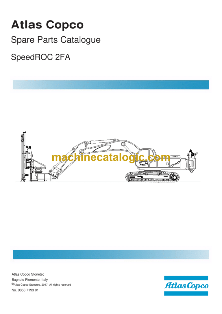 Atlas Copco SpeedROC 2FA Parts Catalog