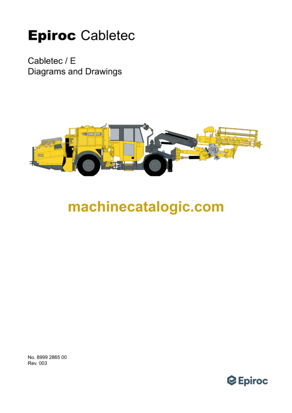 Atlas Copco Cabletec E Diagrams and Drawings Manual
