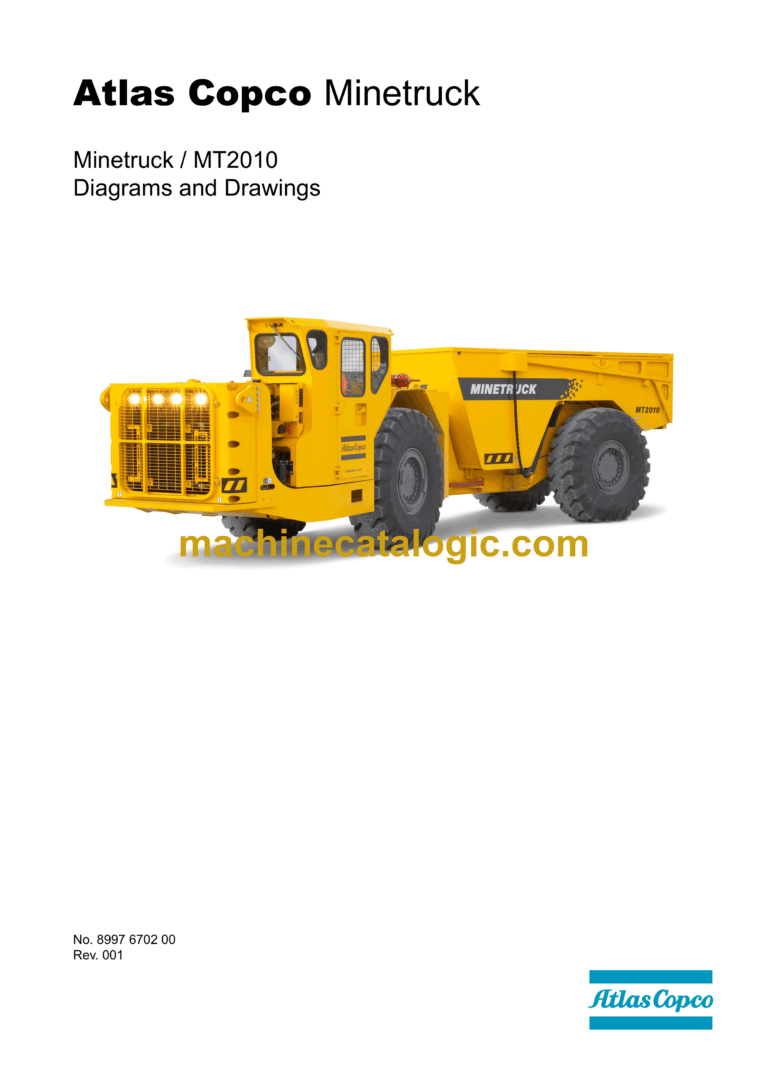 Atlas Copco Minetruck MT2010 Diagrams and Drawings Manual