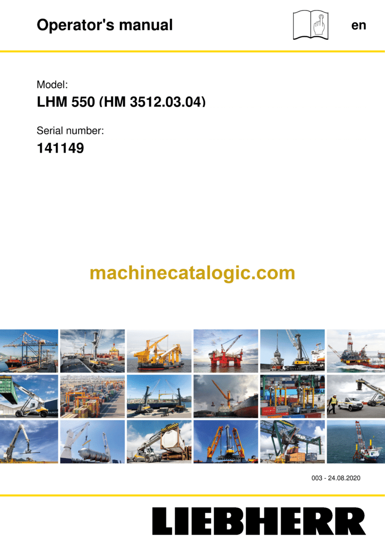Liebherr LHM 550 Mobile Harbour Crane Operator's Manual (141149)