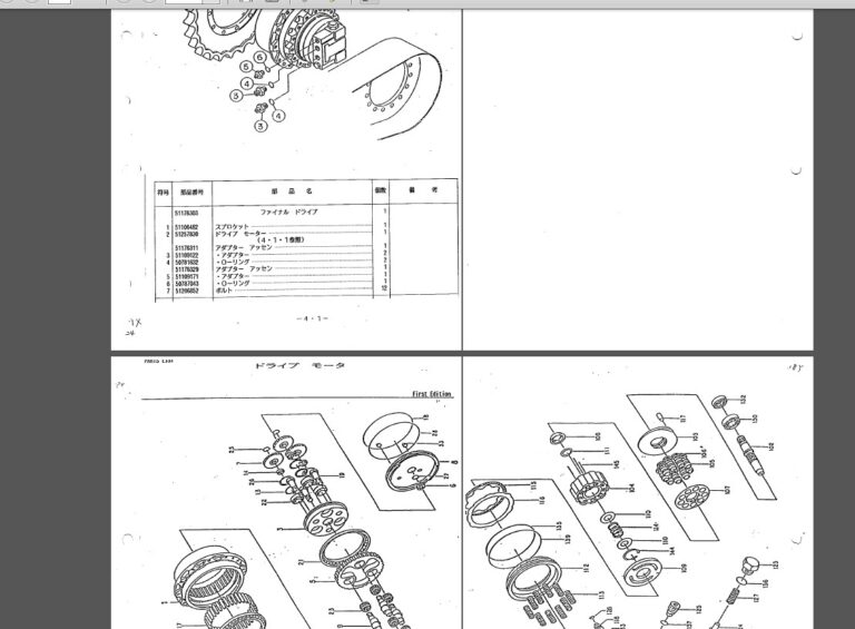 CDH721C Hydraulic Crawler Drill Parts Manual (Japanese)