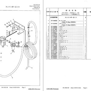 Tokyo Ryuki CDH630C Hydraulic Crawler Drill Parts Manual (Japanese)