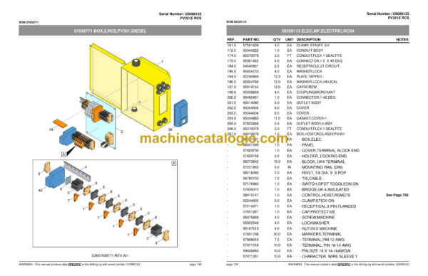Atlas Copco PV351E RCS Pit Viper Parts Catalog - Image 3