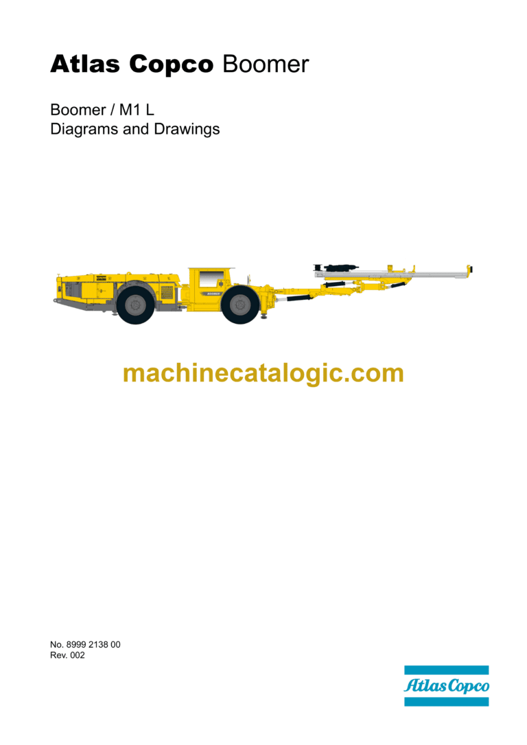 Atlas Copco Boomer M1L Diagrams and Drawings Manual