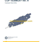 Epiroc COP 1838MUX+ Version H Hydraulic Rock Drills Parts Catalog