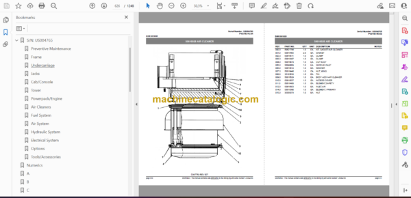 Atlas Copco PV275D RCS4 Pit Viper Parts Catalog - Image 2