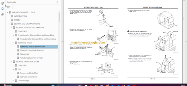 Hitachi Sumitomo SCX550E Workshop Manual - Image 3